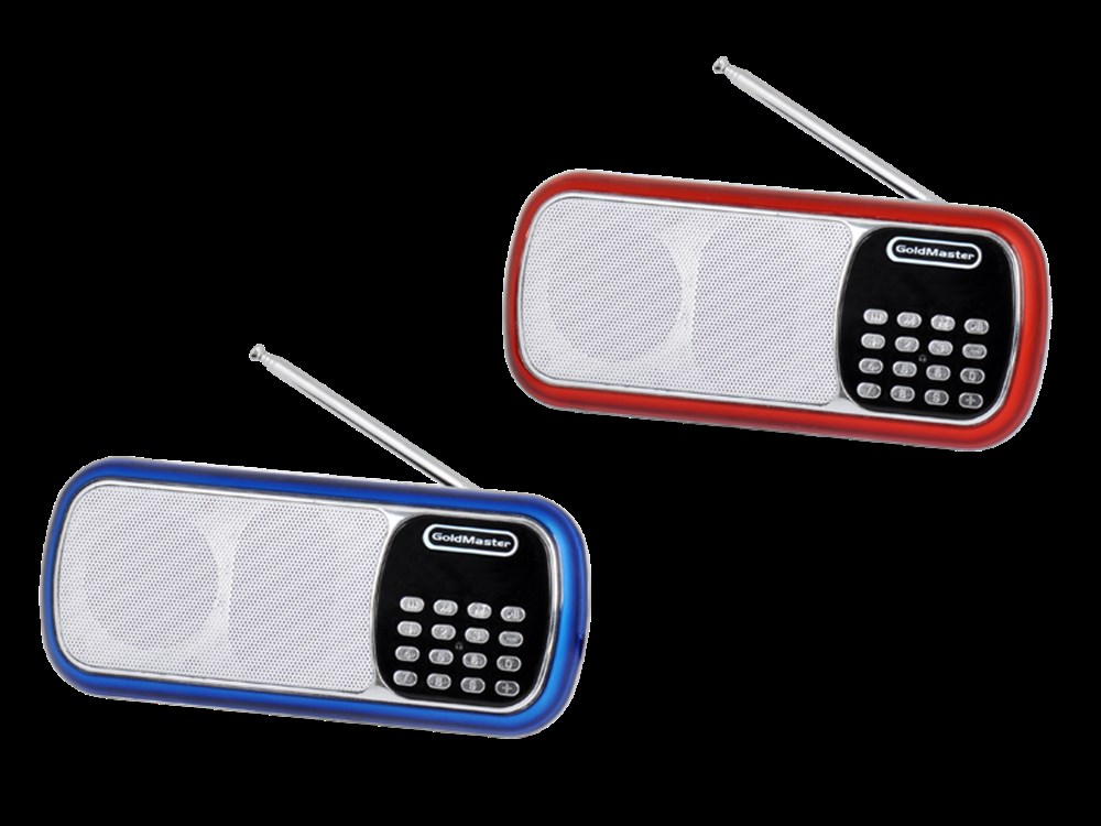 Goldmaster SR144 USB Taşınabilir Hoparlörlü Radyolu Oynatıcı Kırmızı